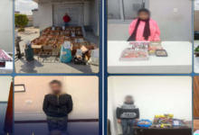 صورة أثناء ضبط المتهمين