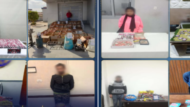 صورة أثناء ضبط المتهمين